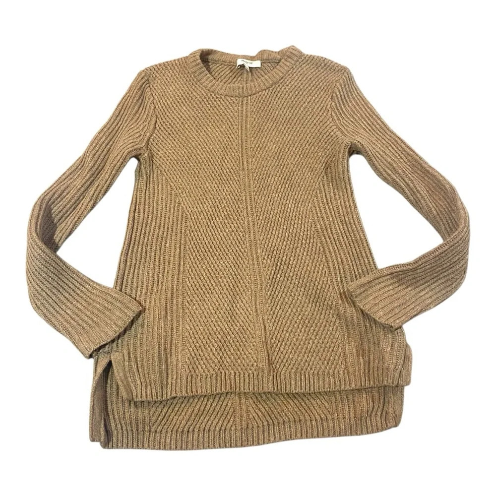 Madewell Tan Crew Neck Sweater